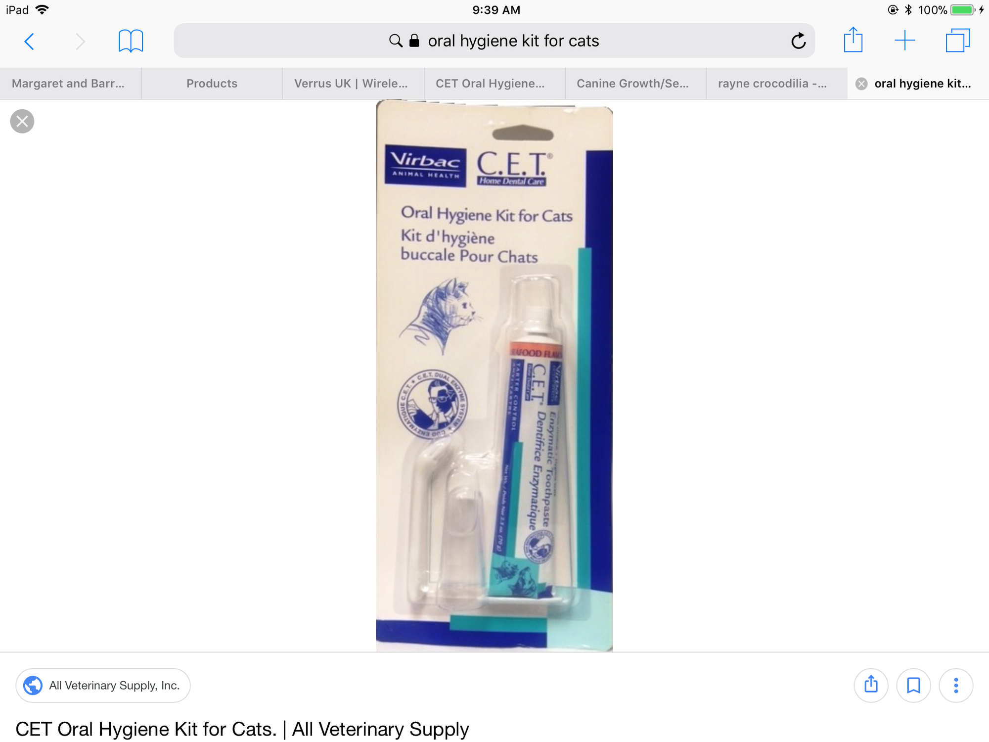 CET Oral Hygiene Kit for Cats